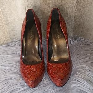 Jessica Simpson Red Skin  Pumps